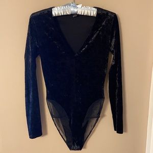 Only Hearts Underground Velvet Bodysuit Size S